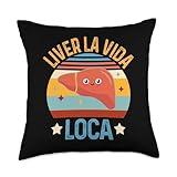Hepatologist Hepatology Liver Transplant Liver Vida La Loca Throw Pillow
