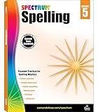 Spectrum Grade 5 Spelling Workbook, Rhyming Words, Dictionary Skills, Prefixes, Suffixes, Vocabulary, Grammar, and More, Language Arts Classroom or Homeschool Curriculum