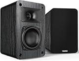 Saiyin Passive Bookshelf Speakers, 2-Way Passive Speakers, 3.5" Woofer & Silk Horn Tweeter, 60Hz Bass for Home/Office/Theater Pair (Needs Amplifier or Receiver to Operate)