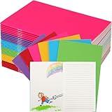 Gueevin 6 Pcs Blank Books for Kids to Write Stories Bulk Composition Notebooks Colorful Soft Cover Notebooks for Drawing Ruled Lined Journals Sketching Kindergarten Easter Gift (Classic Colors)