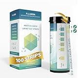 Double-Check Protein Test Strip Kit - 2X More Dependable Protein Test for Urine, Protein Urinalysis Home Urine Test Strip for Kidney Function Assessment (100 CT)