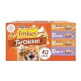 Purina Friskies Wet Cat Food Gravy Variety Pack, TurChicken Extra Gravy Chunky, Meaty Bits and Prime Filets - (Pack of 40) 5.5 oz. Cans