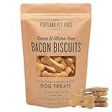 Portland Pet Food Company Bacon Healthy Dog Treats - Grain-Free, Human-Grade, Bacon Dog Treats - All Natural Dog Training Treats & Biscuits Made in the USA Only 1-Pack (5 oz)