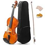 Ktaxon Violin for Beginners Students, Acoustic Violins 4/4, Full Size Fiddle Kit with Case, Bow, Rosin, Adult Teens Learners Age 11+ (Natural)