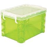 Super Stacker Index Card Box, 4 x 6 Inch Index Cards File Box, Note Holder, Index Card Holder, Flash Card Holder, Perfect for 4x6 Index Cards, Storage Organizer Container, Assorted Colors, 1 Count