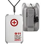 911 Help Now - No Monthly Fees Ever - One-Touch Direct Connect, Emergency Communicator Pendant Medical Alert - White