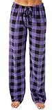 Just Love Women Buffalo Plaid Pajama Pants Sleepwear 6324-10195-PUR-XS