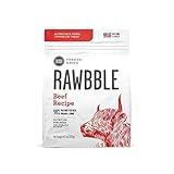 BIXBI Rawbble Freeze Dried Dog Food, Beef Recipe, 4.5 oz - 98% Meat and Organs, No Fillers - Pantry-Friendly Raw Dog Food for Meal, Treat or Food Topper - USA Made in Small Batches