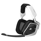 Corsair VOID RGB ELITE Wireless Gaming Headset - 7.1 Surround Sound - Discord Certified - iCUE Compatible - PC, Mac, PS5, PS4 - White