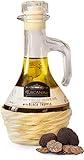 Tuscanini Black Truffle Oil, Made With Premium Italian Extra Virgin Olive Oil, Real Truffle Shavings in the Bottle, 8.5oz, Cold-Pressed, Fine Tasting, Non GMO, Product of Italy