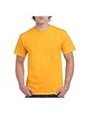 Gildan, Blank Heavy Cotton Tee Unisex, (G5000). Gold, X-Large