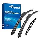 CJPPPZIW® Windshield Wipers-24 Inch+18 Inch+14 Inch Replacement for 2007-2012 Hyundai Santa Fe/2013-2016 Mazda CX-5 CX5 Wiper Blades for My Car,Quality Front and Rear Wiper Blades(Pack of 3)