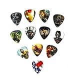 Marvel and DC Comics SuperHeroes Guitar Picks (12 picks in a packet)`