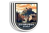 (3 Pcs 3X3) Edinburgh Scotland Stickers - Edinburgh Travel Sticker - Scotland Travel Gift - Edinburgh Souvenir - Decals for Luggage - Suitcase - Scrapbook - Laptop - Water Bottle