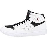 NIKE Men's Track & Field Shoes Basketball, White Gym Red Black, 11