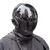 KYEDAY Punk Mask Cosplay for Men, Cosplay Halloween Mask Fit Party Music Festival Accessories