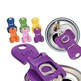 Complete Cover Easy Tab Opener, 6Pcs Beverage Barricade, Colorful Drink Can Protector Cap for Soda, Beer, Coke Shields From Bugs, Bees, Dust at the Party, BBQ, Beach (6)
