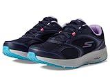 Skechers Women's GO Run CONSISTENT-Vivid Horizon Sneaker, Navy/Lavender, 7