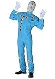 Fun Costumes Crash Test Dummy Costume for Adults - Jumpsuit, Printed Graphics, Molded Mask