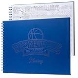 Murray Sporting Goods Premium Basketball Scorebook - 60 Games Score Book Side by Side Stat Keeping Book