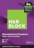 [OLD VERSION] H&R Block Tax Software Deluxe + State 2019 [Amazon Exclusive] [PC Download]