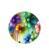 6pcs Car Air Fresheners Cards Watercolor Floral Spring Flower,Car Aromatherapy Tablets For Car,Home,Office,Wardrobe Shoe Cabinet