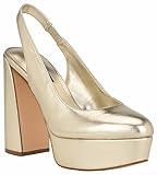 Nine West Women's Trins3 Pump, Gold 710, 8