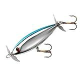 Cotton Cordell Crazy Shad Spinning Topwater Fishing Lure, Freshwater Fishing Gear and Accessories, 3", 3/8 oz, Chrome Blue Back