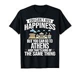Athens Greece City Skyline Map Travel T-Shirt