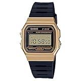 Casio Men's 'Vintage' Quartz Metal and Resin Casual Watch, Color:Black (Model: F-91WM-9ACF), Black/Gold