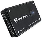 Rockville ATOM 8B 3500W 8-Channel Marine Amplifier 4 Ohm, Bluetooth Streaming, IPX5 Water-Resistant, Compact Design for Boats and Yachts
