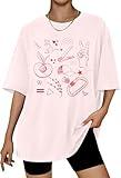 Lesbian Shirt for Women Lesbian Gay Symbols LGBT Tshirt Gay Pride Month Tee Funny LGBTQ Graphic Casual Tops Pink