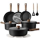 CAROTE Nonstick Pots and Pans,Cookware Set 16pcs Kitchen Cooking Sets, 16pcs Pots and Pans Set Non Stick