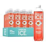 Sparkling Ice, Peach Nectarine Sparkling Water, Zero Sugar Flavored Water, with Vitamins and Antioxidants, Low Calorie Beverage, 17 fl oz Bottles (Pack of 12)