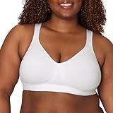 Playtex Women's 18 Hour Ultimate Lift & Support Cotton Stretch Wirefree Bra 474C, Cotton White, 36D