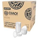 CIAO! 1.5OZ PP Clear Portion Cup, Lids Sold Separately (Case of 2,500)