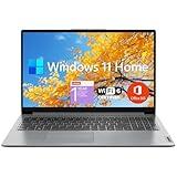 Lenovo IdeaPad 1 Student Laptop, 15.6" FHD Display, Intel Dual Core Processor, 12GB RAM, 512GB SSD + 128GB eMMC, 1 Year Office 365, Wi-Fi 6, Webcam, Bluetooth, SD Card Reader, Windows 11 Home, Grey