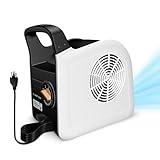 Huilynsen Air Mover Blower Fan - Floor Drying Fan for Cooling, Drying and Exhausting at Home, Job Site, Garage, Shop, 3 Speeds Portable Utility Fan, 2 AC Outlets and Circuit Breaker with Reset