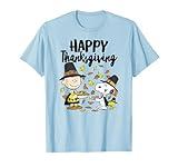 Peanuts - Happy Thanksgiving Charlie Snoopy Woodstock T-Shirt