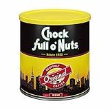 Chock Full o’Nuts Original Roast, Medium Roast Ground Coffee – Gourmet Coffee Beans – Smooth, Full-Bodied and Rich Coffee (30.5 Oz. Can)