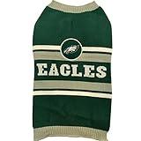 NFL Philadelphia Eagles Dog Sweater, Size Medium. Warm and Cozy Knit Pet Sweater with NFL Team Logo, Best Puppy Sweater for Large and Small Dogs