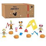 Just Play Disney Junior Mickey Mouse Funhouse 14 Piece Camping Figure Set, Preschool Toys, Officially Licensed Kids Toys for Ages 3 Up, Amazon Exclusive