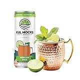 KUL MOCKS - Craft Mocktails | Moscow Mule with a Vodka-Like Spirit Note Infusion | Award-Winning | Zero Proof (0.00% ABV) | Non-Alcoholic Cocktail | Gluten Free | Woman-Owned | Mock Mule (4 Pack)