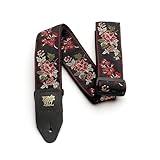 Ernie Ball Jacquard Guitar Strap, Red Rose (P04142)