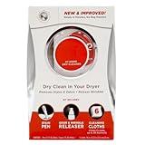 At Home Dry Cleaner Starter Kit with 6 Cleaning Cloths, Fresh Scent, White