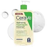 CeraVe Hydrating Foaming Oil Cleanser | Moisturizing Oil Cleanser for Face & Body | Squalane Oil + Hyaluronic Acid + Ceramides | For Dry to Very Dry Skin | Fragrance Free & Residue Free | 19 FL Oz