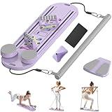 Pilates Board Multifunctional Abdominal Board, Foldable Ab Core Trainer Board, Abs Core Workout Exercise Equipment, Premium Pilates Reformer Set for Full-Body Workouts, Purple