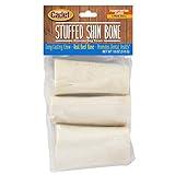 Cadet Stuffed Shin Bones - Highly Digestible, High Protein, Long-Lasting Dog Chew Bone for Aggressive Chewers, Supports Dental Health, - Peanut Butter Flavor, Small (3 Count)