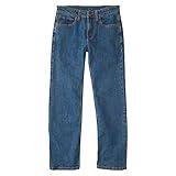 Carhartt Boys' Big Denim Pant, Medium wash, 8