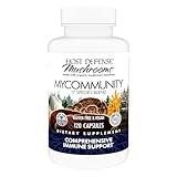 Host Defense MyCommunity Capsules - 17 Species Blend Mushroom Supplement for Immune Support - Herbal Aid with Lion's Mane, Reishi. Chaga, Cordyceps, Turkey Tail & More - 120 Capsules (60 Servings)*